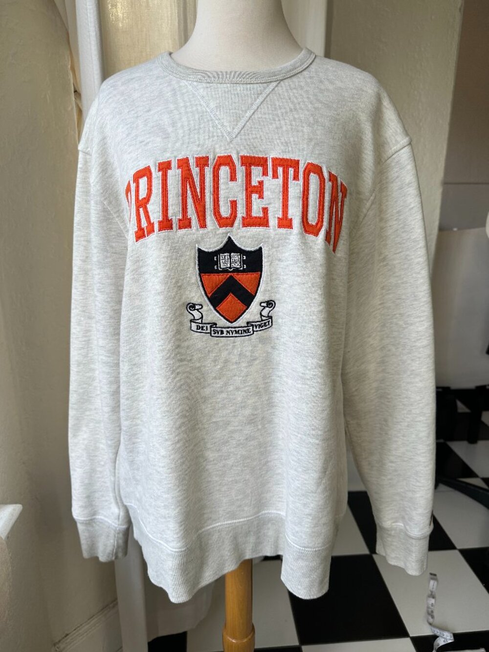 Princeton University League Collegiate Wear Embroidered Fleece Sweatshirt L